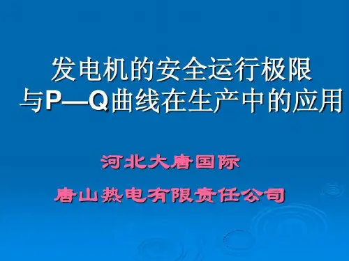 发电机的安全运行极限与P—Q曲线共38页