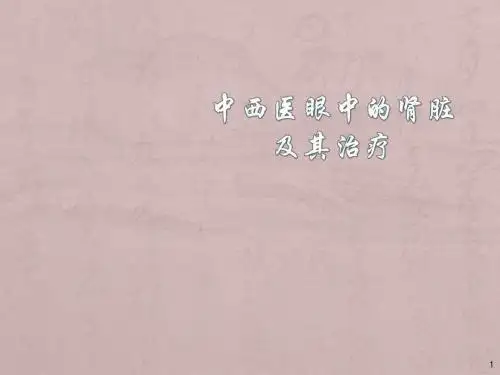 中西医眼中的肾脏及其治疗 ppt课件