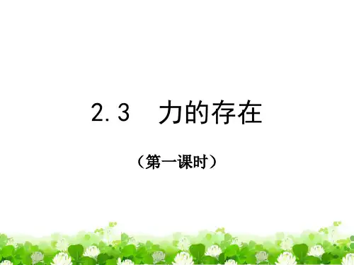 力的存在(一)4.30