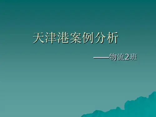 天津港案例分析共25页文档