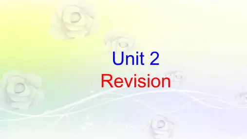 江苏省姜堰区叶甸初级中学八年级英语下册 Unit 2 Travelling复习课件