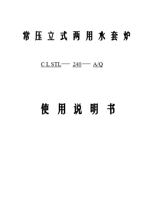 常压立式两用水套炉