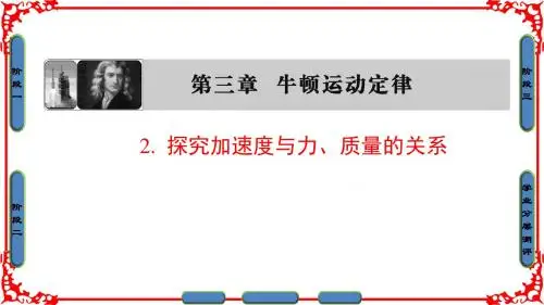 【课堂新坐标】2016-2017学年高中物理教科版必修一课件：第3章 牛顿运动定律 2