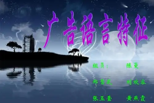 广告语言特征.