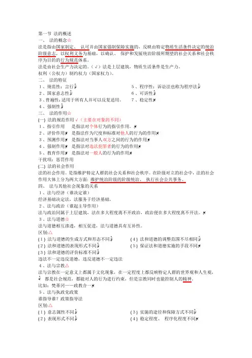 公共基础知识—法理学