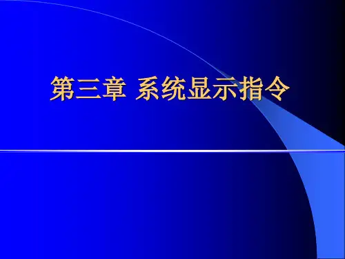 第3章 值机