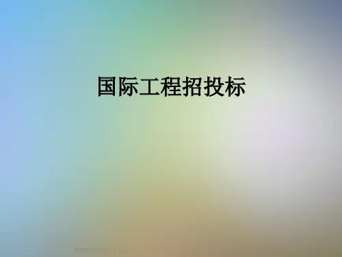 国际工程招投标