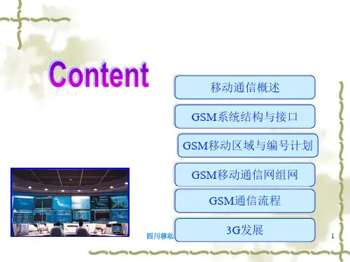 中国移动通信GSM系统结构特点