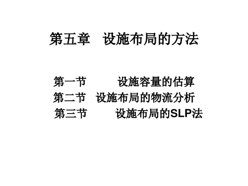 第五章   设施布局的方法