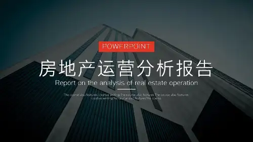 房地产运营分析报告