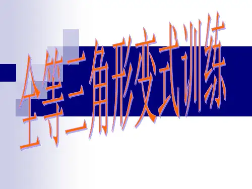 全等三角形变式训练