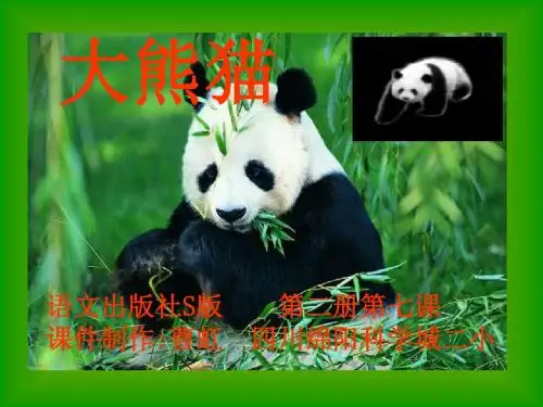 一年级语文大熊猫课件1