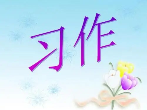 习作二