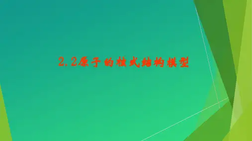鲁科版高中物理选修3-5课件 2.2 原子的核式结构模型