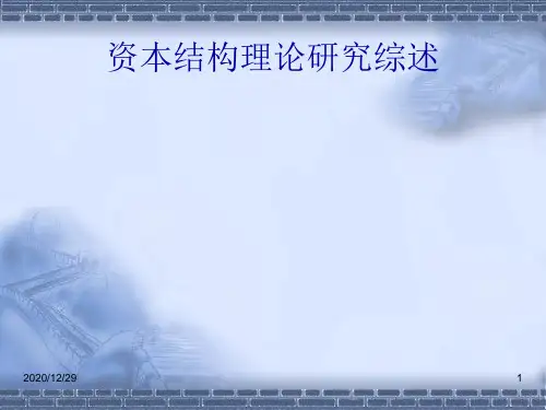 资本结构理论2