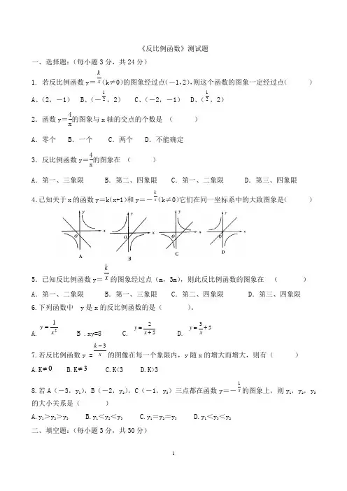 反比例函数