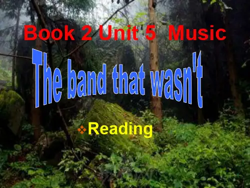 人教版高中英语必修二第五单元 Book 2 Unit 5  Music readingPPT教学课件