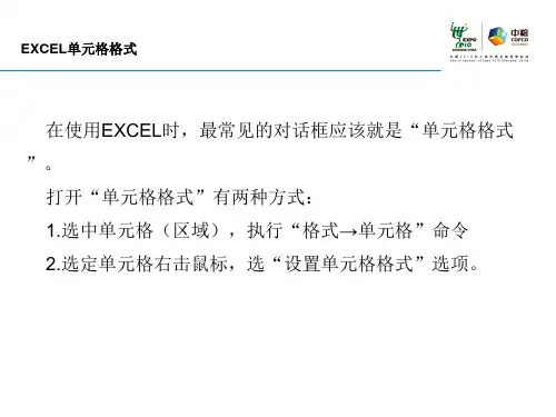 EXCEL基础使用培训