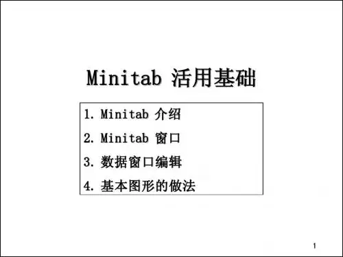 MINITAB活用基础