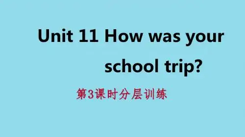 七年级英语下册 Unit 11 How was your school trip(第