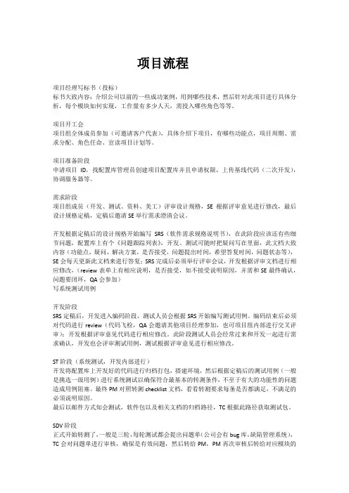 项目流程