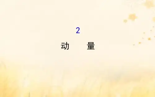 2018-2019学年高中物理 第一章 碰撞与动量守恒 1.2 动量 教科版选修3-5