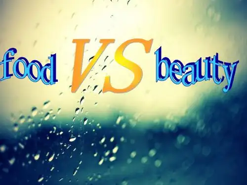 food vs beauty