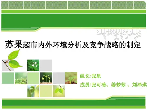 苏果超市市场调查与分析