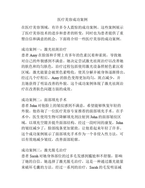 医疗美容成功案例