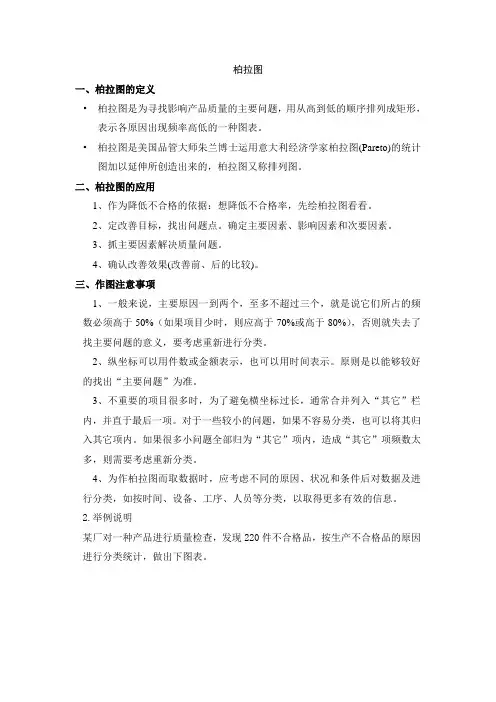 QC七大手法之柏拉图