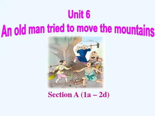 英语人教版八年级下册Unit6 SectionA(1a-2b)