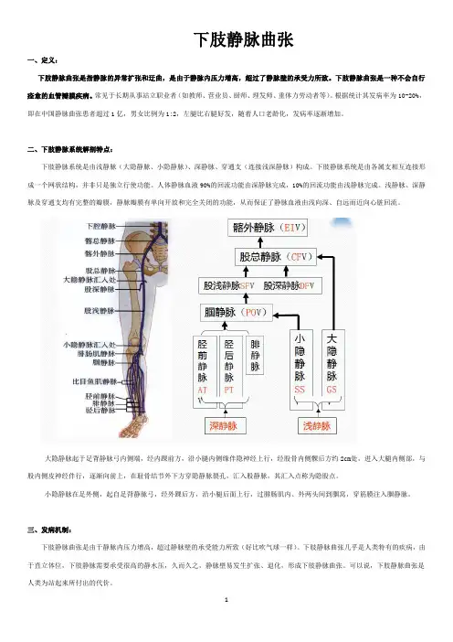 下肢静脉曲张专业知识