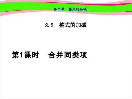 2.2.1 合并同类项