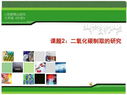 二氧化碳制取的研究说课课件