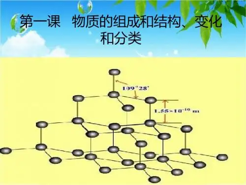 第一课时 物质的组成和结构