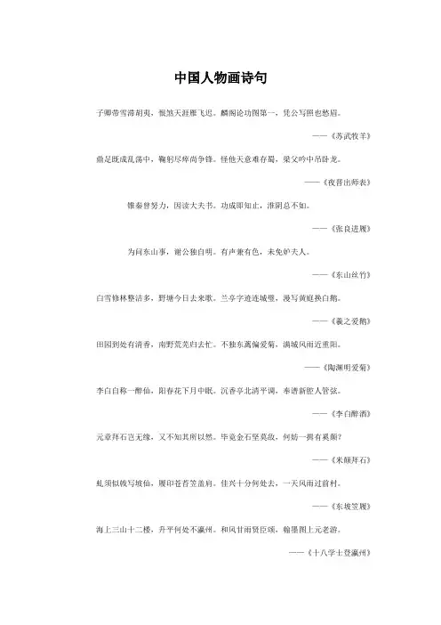 中国历代题画诗