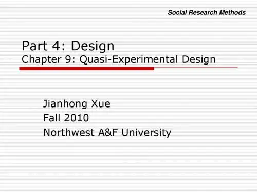 Social Research Methods-Lecture 11-12, 2010
