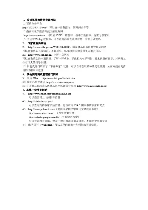 常用网站