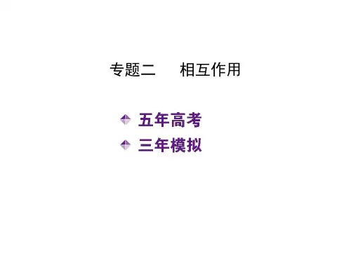 高考物理一轮复习讲义专题二相互作用配套课件