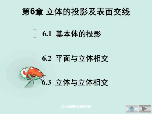 立体的投影及表面交线