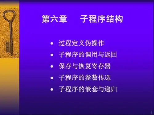 汇编语言程序设计----第六章(张雪兰等主编)