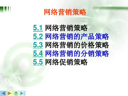 网络营销策略