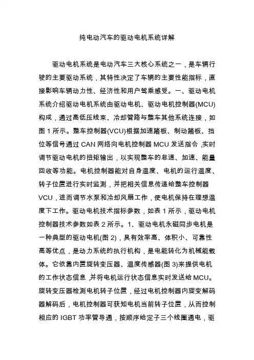 纯电动汽车的驱动电机系统详解