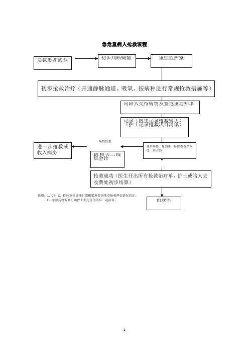急危重症抢救流程图集2
