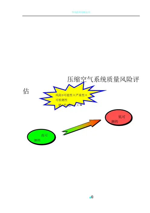 压缩空气系统质量风险评估