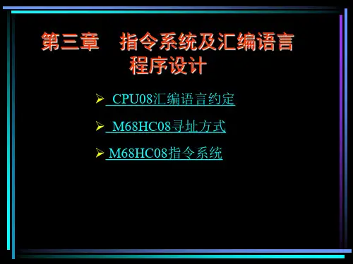 第三章单片机技术课件PPT徐洪旗