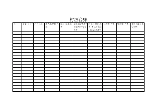村级台账 (1)