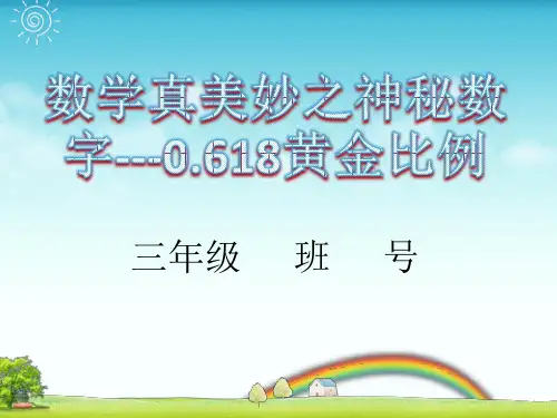 精彩两分钟—数字之黄金比例