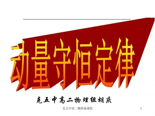 动量守恒复习