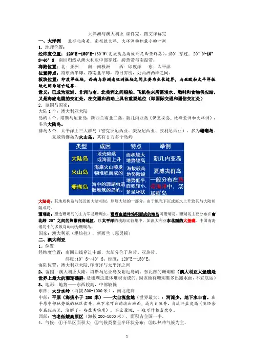 大洋洲与澳大利亚教案